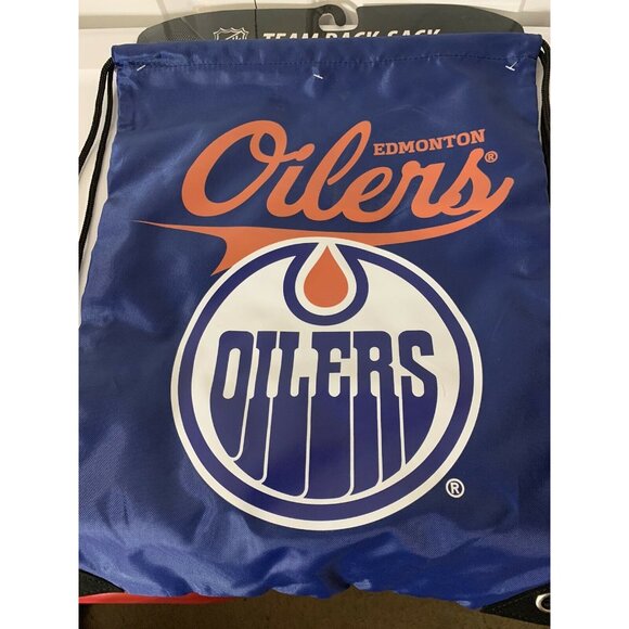 New Edmonton Oilers Officially Licensed NHL TEAM Back Sack Tote - Northwest NWT - Picture 3 of 5